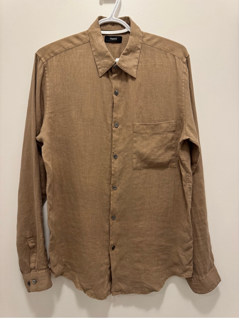 THEORY Men Irving PA 100% Linen Shirt  | Size Small | NWT